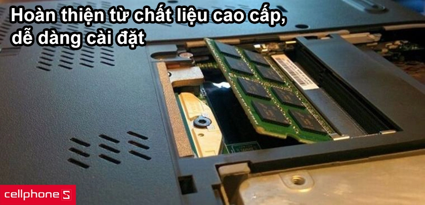 Hoàn thiện từ chất liệu cao cấp, dễ dàng cài đặt