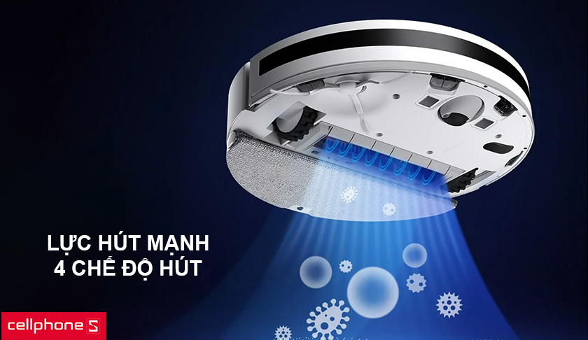 lực hút đến 2500 PA