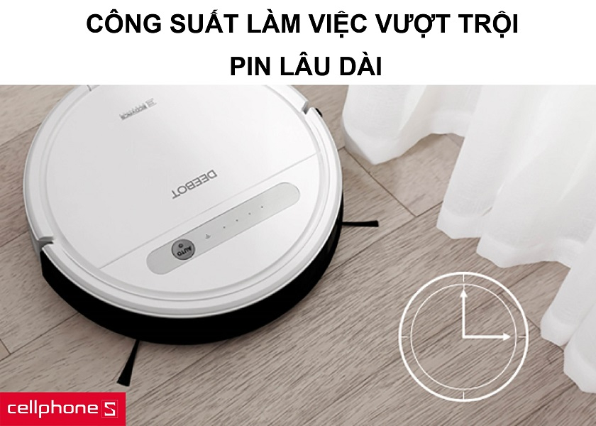 Công suất làm việc vượt trội đi kèm với dung lượng pin thoải mái sử dụng