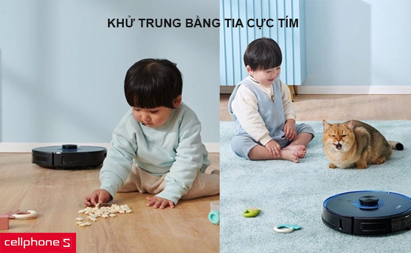 Robot hút bụi lau nhà Viomi Alpha UV S9 - Khử trùng bằng tia cực tím