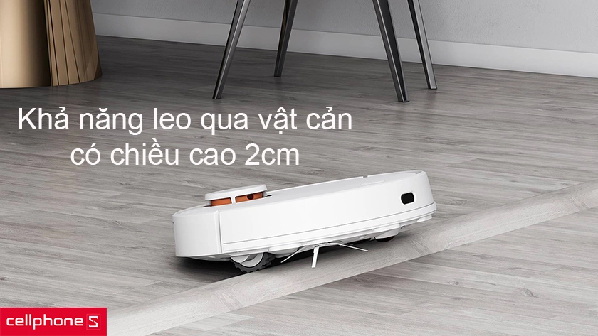 khả năng vượt qua vật cản có chiều cao 2cm
