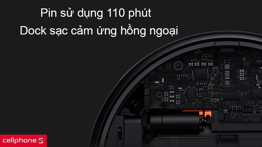 dung lượng pin có thể sử dụng trong 110 phút