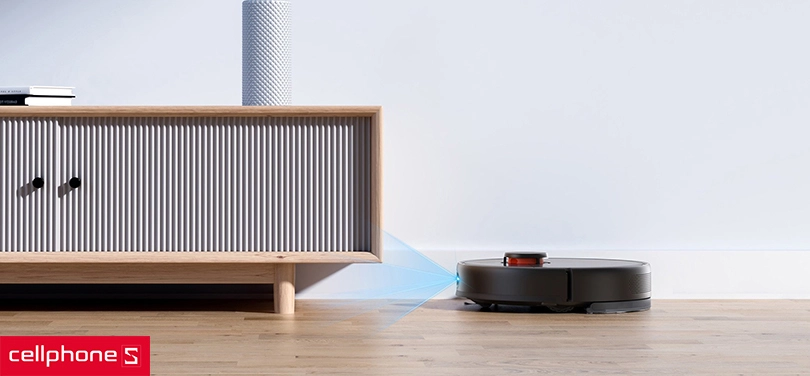 robot hút bụi Xiaomi Vacuum Mop 2 Ultra có thể làm sạch từ các vị trí thấp