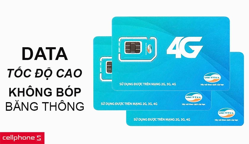 Sim4G không giới hạn tốc độ sử dụng