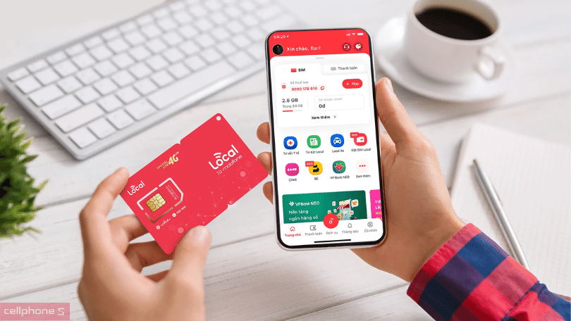 Sim 4G Local A99S 5GB/ ngày 