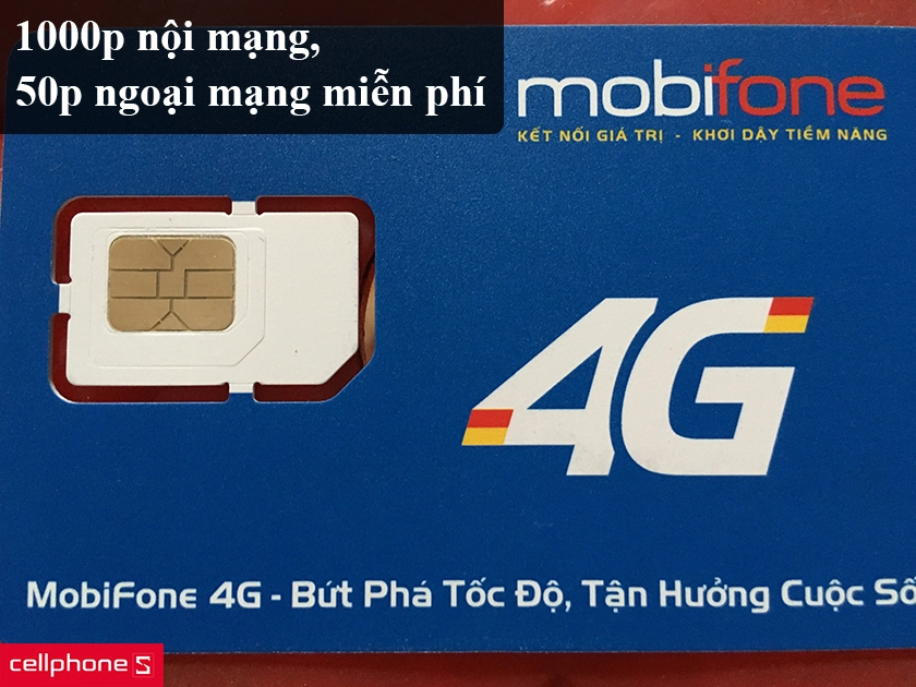 1000p nội mạng miễn phí, 50p ngoại mạng