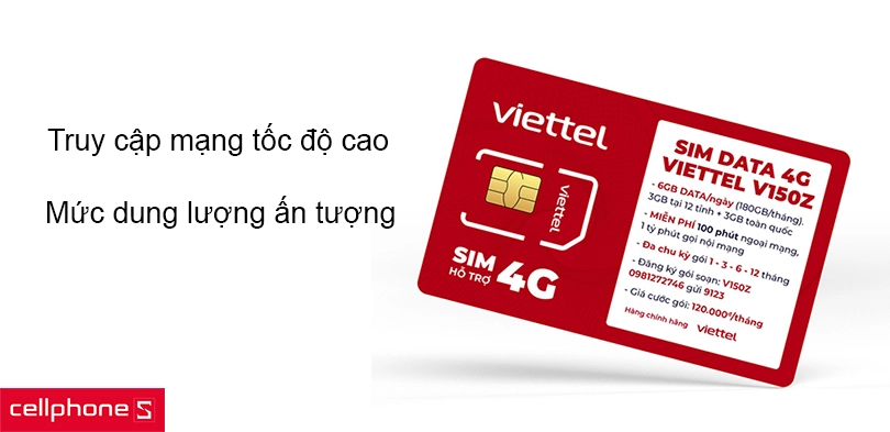 Truy cập mạng tốc độ cao với mức dung lượng ấn tượng