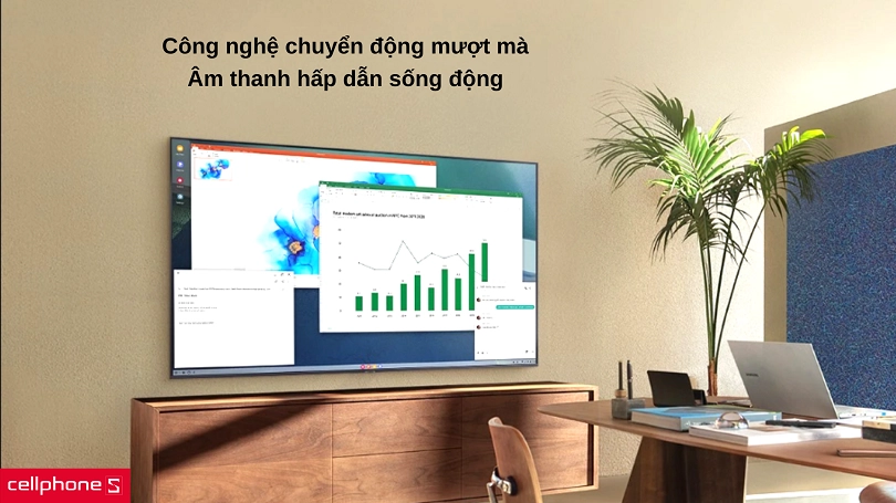 Smart Tivi Samsung Crystal UHD 4K 55 INCH UA55AU7700KXXV