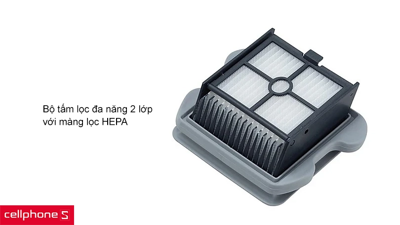 Bộ 2 tấm lọc bụi robot hút bụi Roborock Dyad - Thiết kế hai lớp