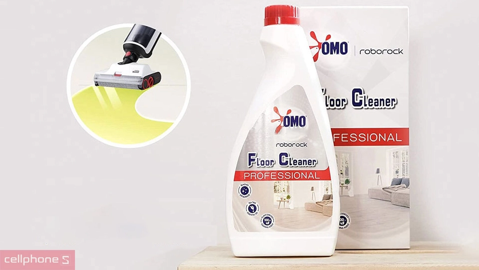 Nước lau sàn chuyên dụng Omo cho robot Roborock - thân thiện với môi trường