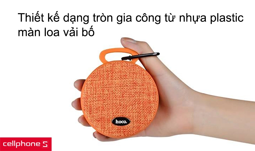 Thiết kế dạng tròn gia công từ nhựa plastic, màn loa vải bố