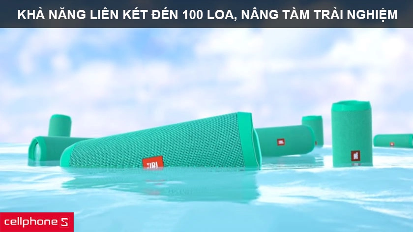liên kết đến hơn 100 loa JBL Flip 4 lại với nhau để khuếch đại âm thanh