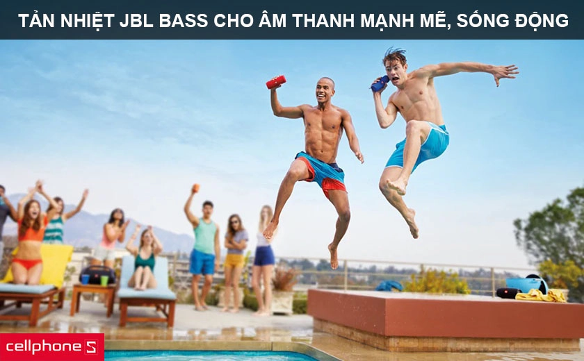 JBL Flip 4 mang lại âm thanh mạnh mẽ trong từng giai điệu