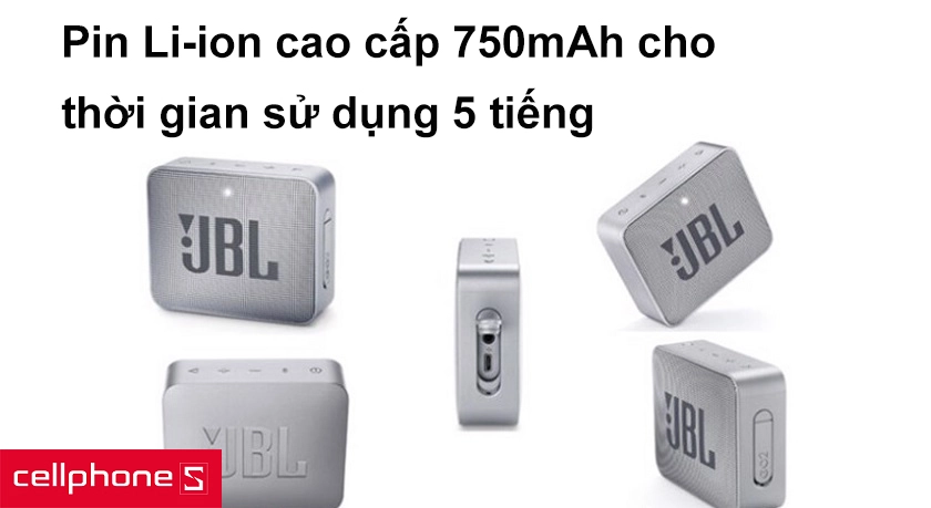 Pin Li-ion cao cấp 750mAh cho thời gian sử dụng 5 tiếng