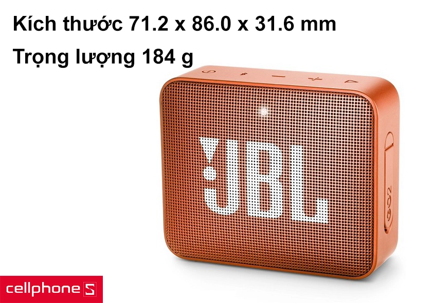 Kích thước chuẩn là 71.2 x 86.0 x 31.6 mm, trọng lượng 184 g