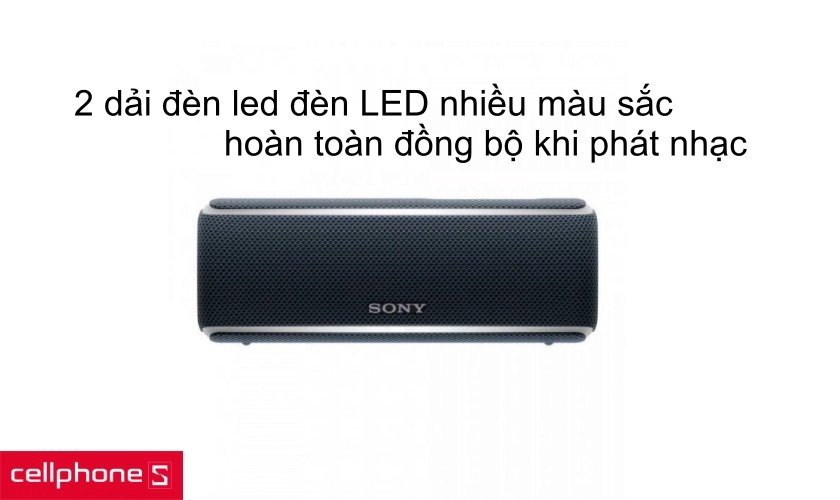 2 dải đèn LED nhiều màu sắc đồng bộ với từng giai điệu