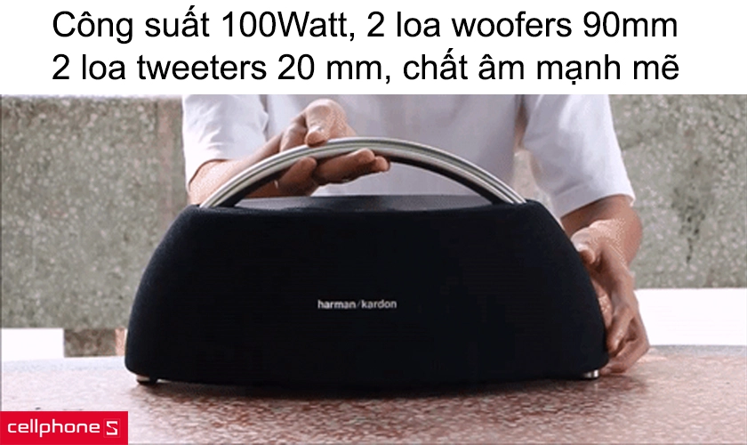 Công suất 100 Watt, 2 loa woofers 90mm, 2 loa tweeters 20 mm, chất âm mạnh mẽ