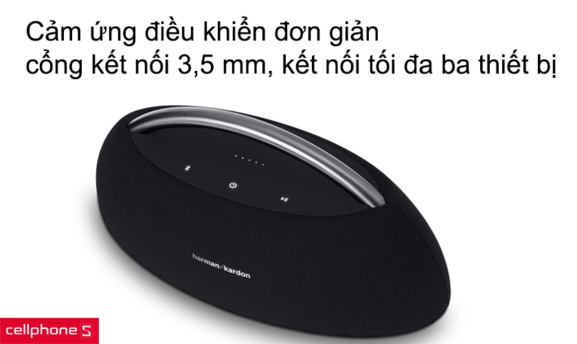 Cảm ứng điều khiển đơn giản, cổng kết nối 3,5 mm, kết nối tối đa ba thiết bị