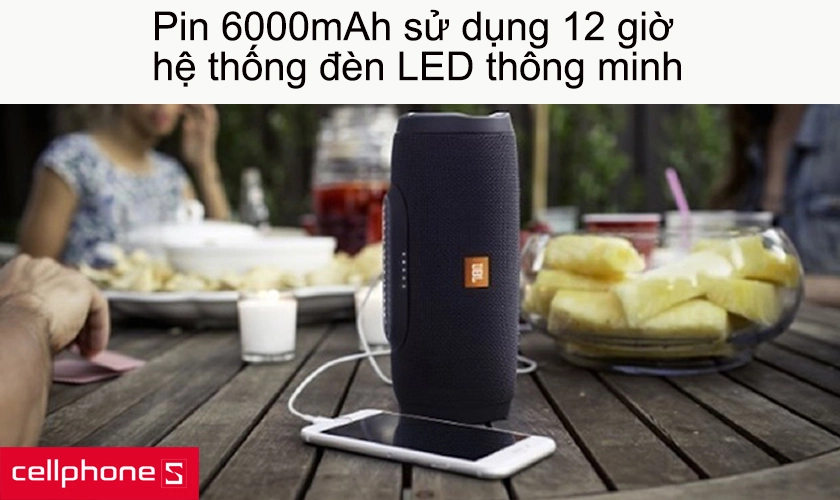 Pin 6000mAh sử dụng 12 giờ, hệ thống đèn LED thông minh