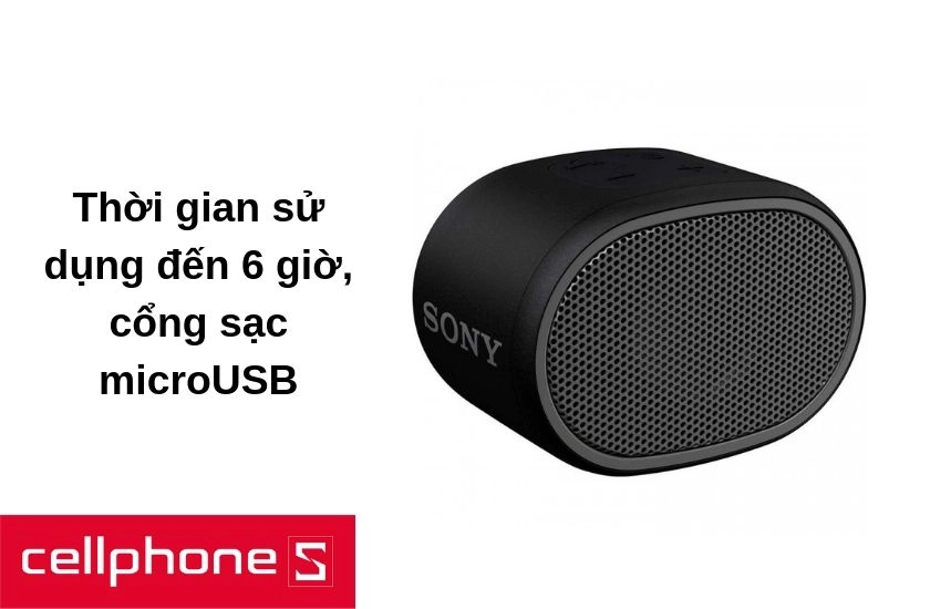 Thời lượng pin cực tốt cho thời gian sử dụng lên đến 6 giờ 