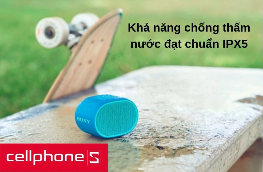 khả năng chống thấm nước đạt chuẩn IPX5