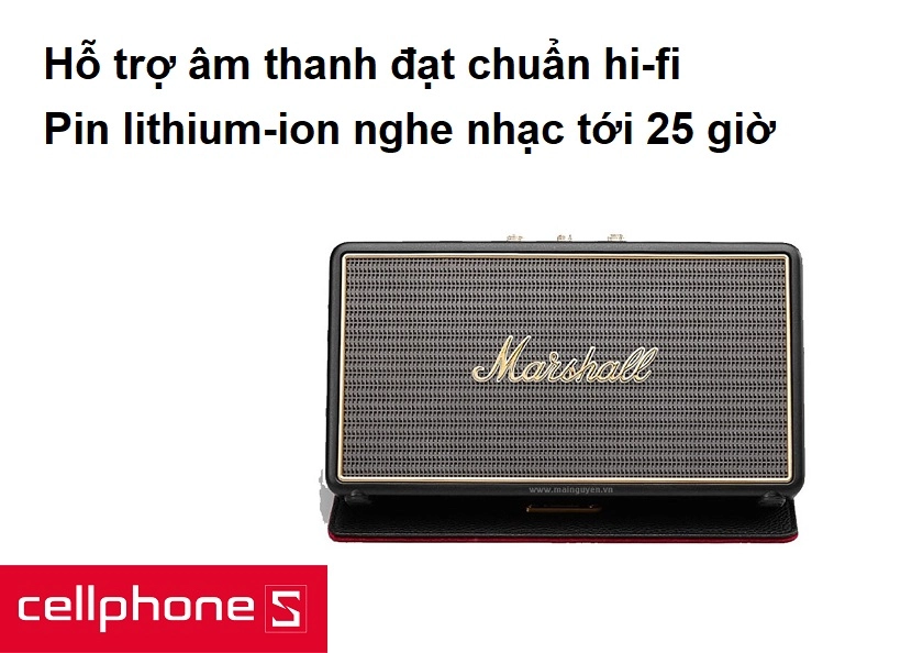 Hỗ trợ âm thanh đạt chuẩn hi-fi, pin lithium-ion nghe nhạc tới 25 giờ