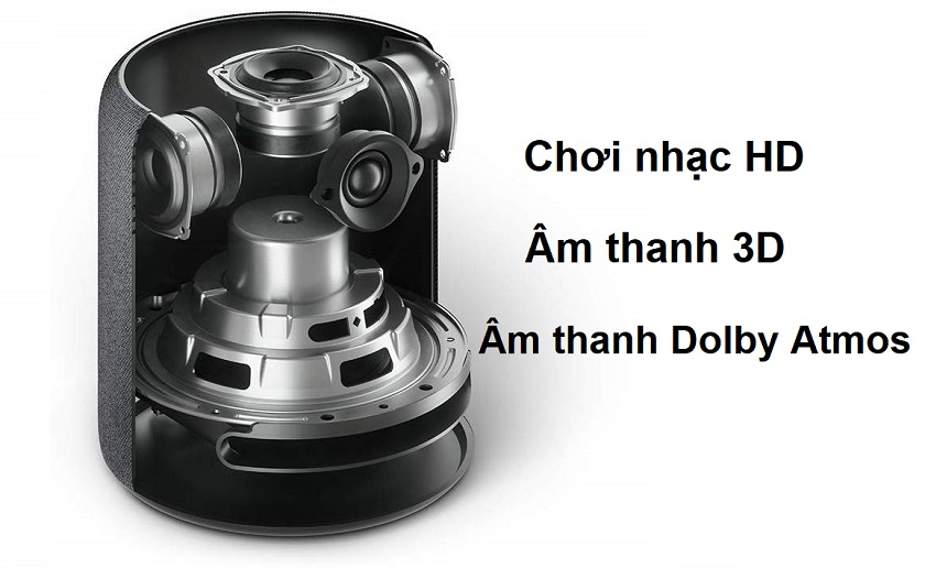 Hỗ trợ chơi nhạc HD, công nghệ âm thanh 3D và Dolby Atmos cho trải nghiệm tuyệt vời