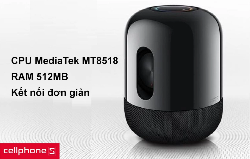 Xử lý nhanh chóng với CPU MediaTek MT8518 Quad-Core, RAM 512MB