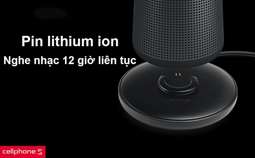 Loa Bose SoundLink Revolve nghe nhạc trong 12 giờ