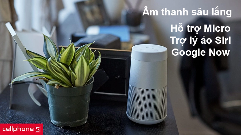 Loa bluetooth Bose SoundLink Revolve với chất lượng âm thanh tuyệt vời và hỗ trợ micro