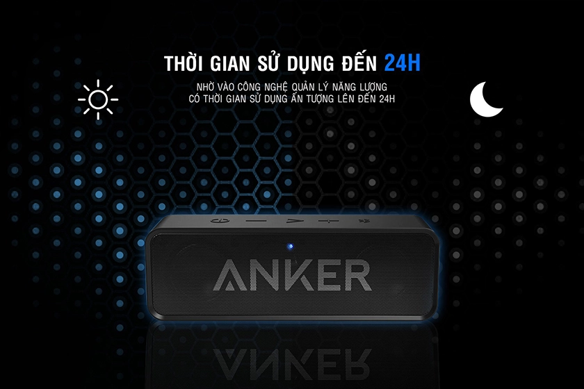 thời lượng pin lâu dài bài lên đến 24 tiếng