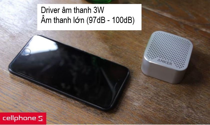 Kích thước nhỏ gọn nhưng âm lượng rất lớn với driver âm thanh 3W