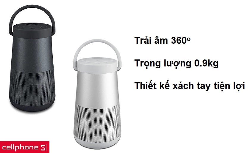 Thiết kế xách tay tiện lợi cùng khả năng trải âm 360o