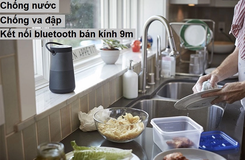 Khả năng chống sốc và chống nước cùng kết nối bluetooth với bán kính 9m