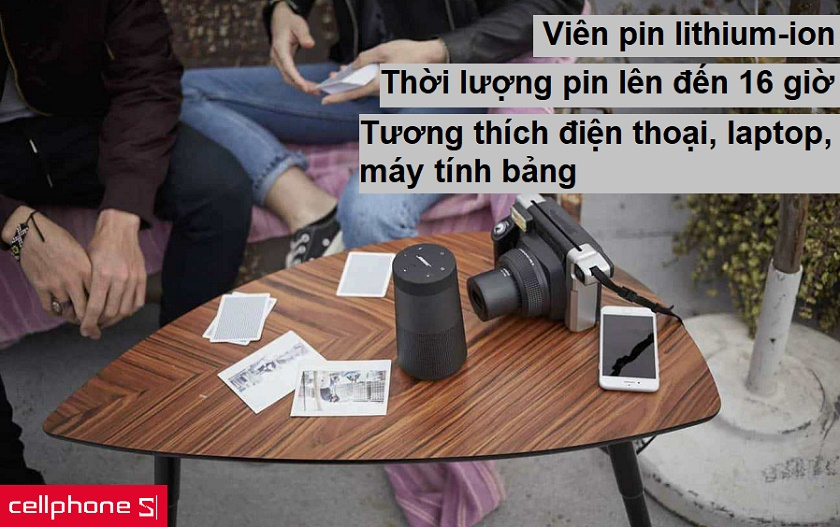 Thời lượng sử dụng 16 giờ cùng khả năng tương thích nhiều thiết bị