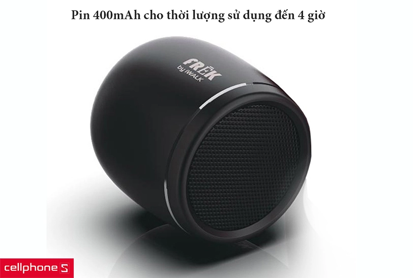 Pin 400mAh cho thời lượng sử dụng đến 4 giờ