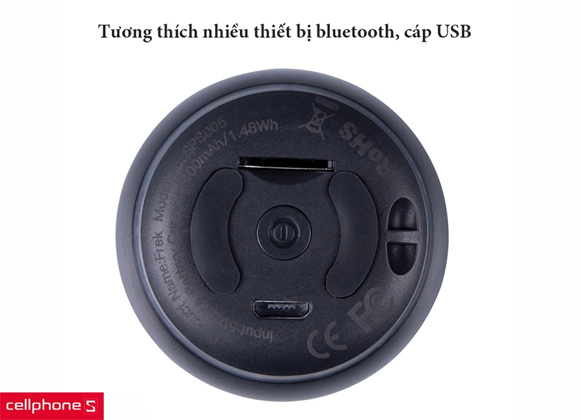 tương thích nhiều thiết bị bluetooth, cáp USB