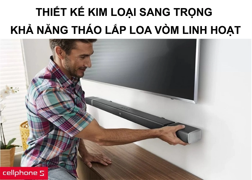 Thiết kế kim loại tinh tế, sang trọng cùng khả năng tháo nối linh hoạt