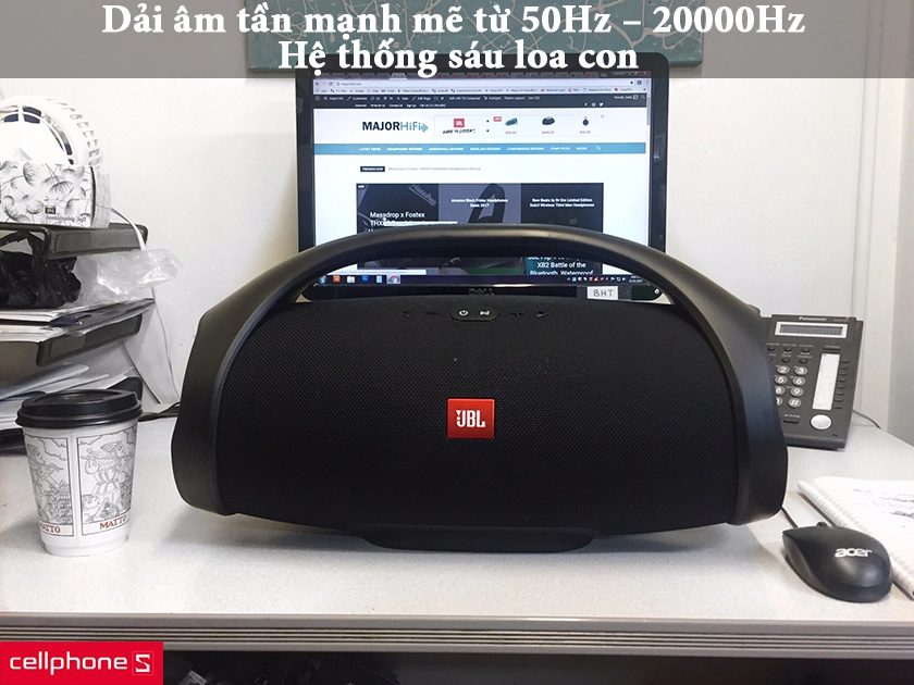 Dải âm tần mạnh mẽ từ 50Hz – 20000Hz, hệ thống sáu loa con