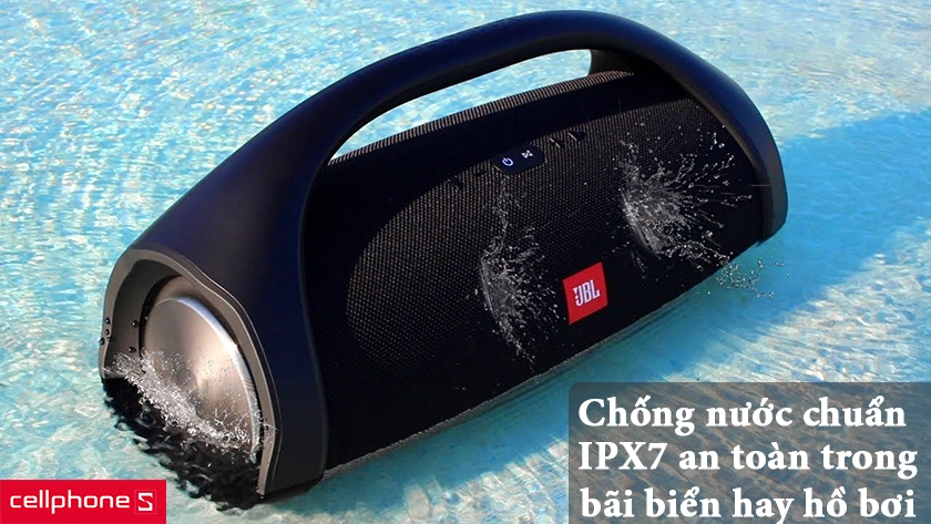 Chống nước IPX7 cao cấp, nghe nhạc liên tục 24 giờ, công nghệ JBL Connect