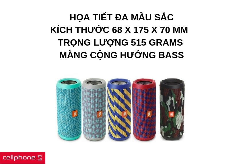 Thiết kế họa tiết đa màu sắc, kích thước chi tiết 68 x 175 x 70 mm