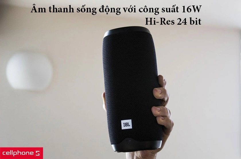 Âm thanh sống động với công suất 16W
