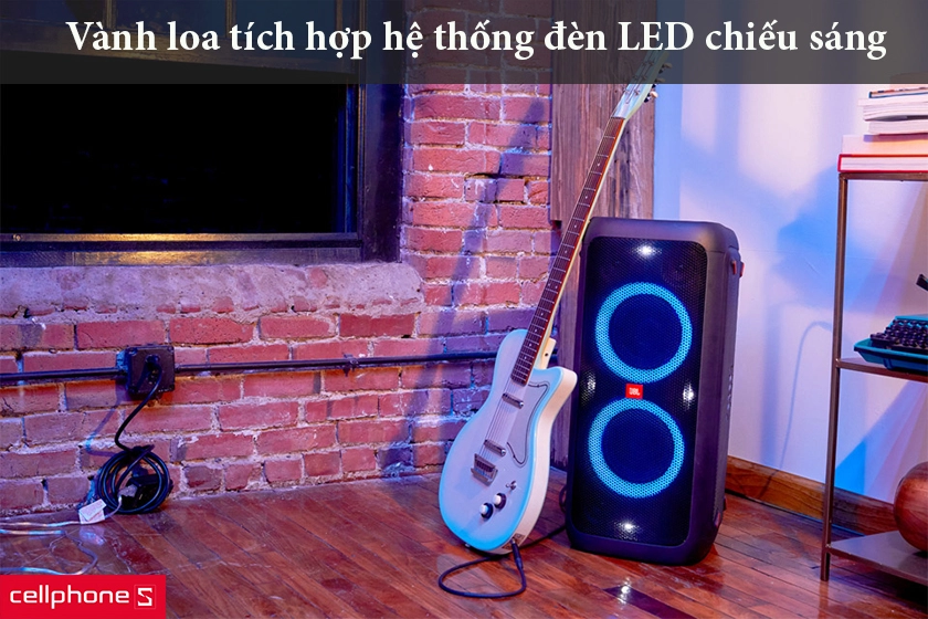 Thiết kế loa đứng, hệ thống đèn LED RGB chiếu sáng