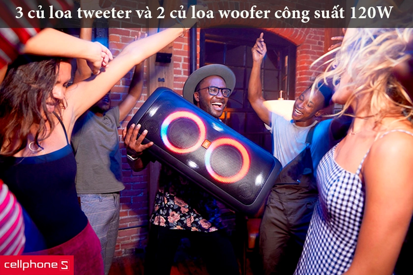 hai củ loa woofer tập trung vào âm bass, ba củ loa còn lại tái tạo âm mid-treble