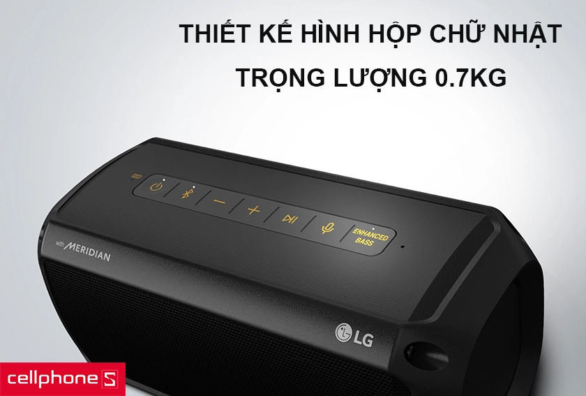 Thiết kế hình hộp chữ nhật, thuận tiện mang đi
