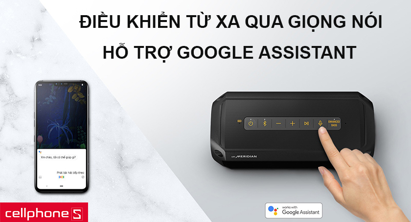 LG XBoom Go PK3 còn có khả năng điều khiển từ xa qua giọng nói