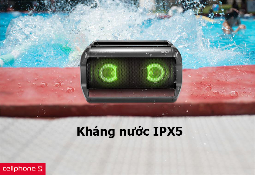 thiết bị đạt chuẩn chống nước IPX5