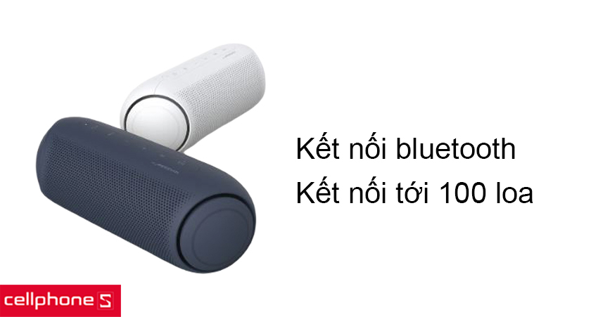 Kết nối bluetooth nhiều điện thoại, kết nối không dây lên tới 100 loa