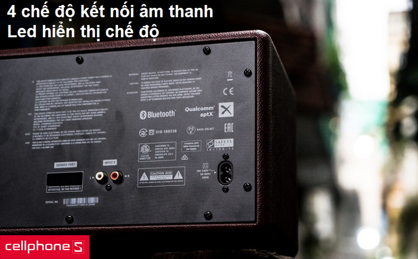 Loa Marshall Stanmore có 4 cách kết nối
