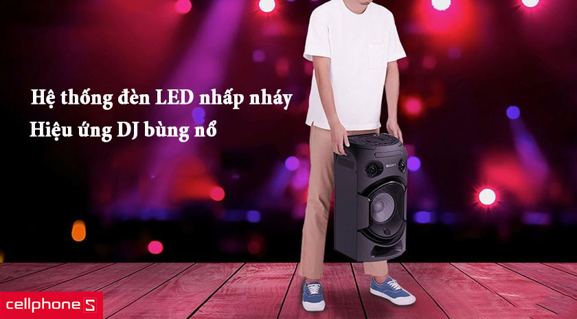 hệ thống đèn LED màu đồng bộ với giai điệu